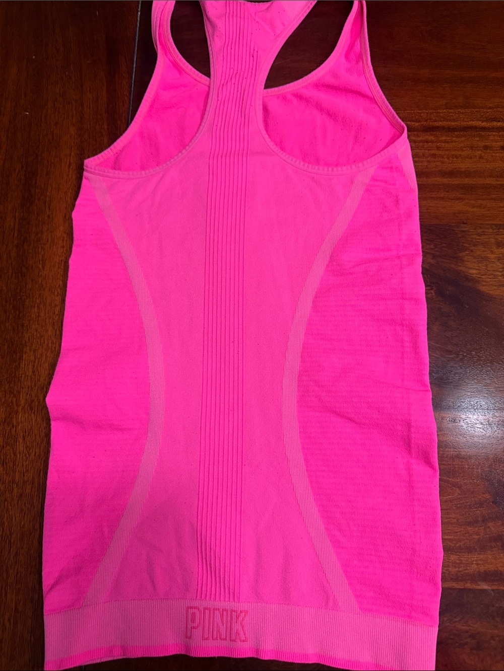 Pink Neon Pink Racerback Tank - Picture 3 of 4